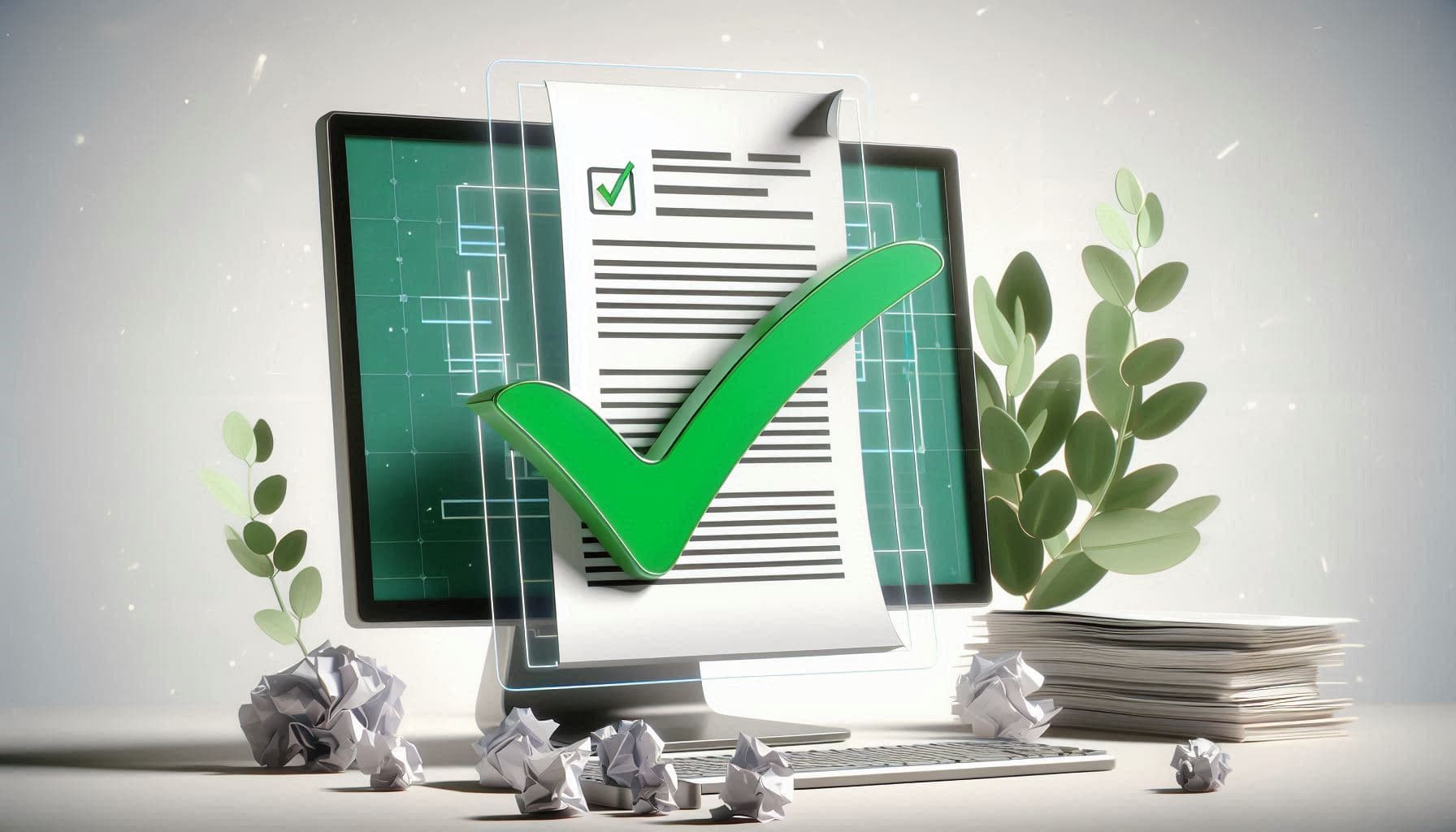 DANFE e sustentabilidade: Reduzindo o uso de papel